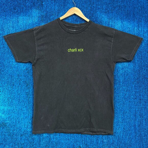 Charli-XCX brat Spell Out Oversized Electro-Dance Pop Tee M - Picture 3 of 5